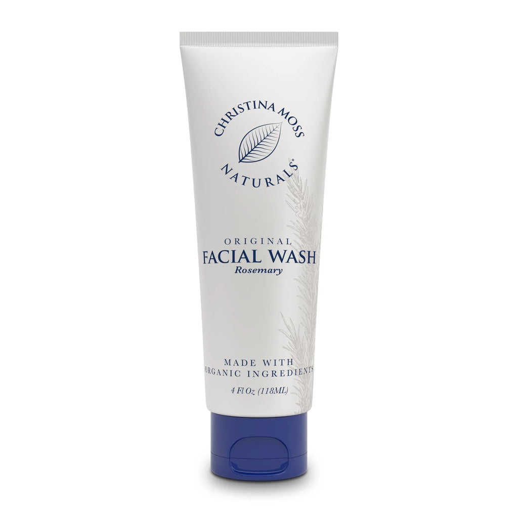 Face Wash, Facial Cleanser, Oil Cleanser - Helps as a Blackhead Remover with Organic Rosemary Oil, Shea Butter and Aloe Vera - Gentle Facewash To Soften, Soothe & Balance Skin, Made in USA, 4oz