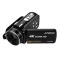 Andoer 4K Handheld DV Professional Digital Video CMOS Sensor Camcorder with Hot Shoe for Mounting Microphone 3.0 Inch IPS Monitor Burst -Shaking Function