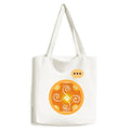 Volume Orange Mexico Totems Ancient Civilization Expression Sack Canvas Tote Shoulder Bag