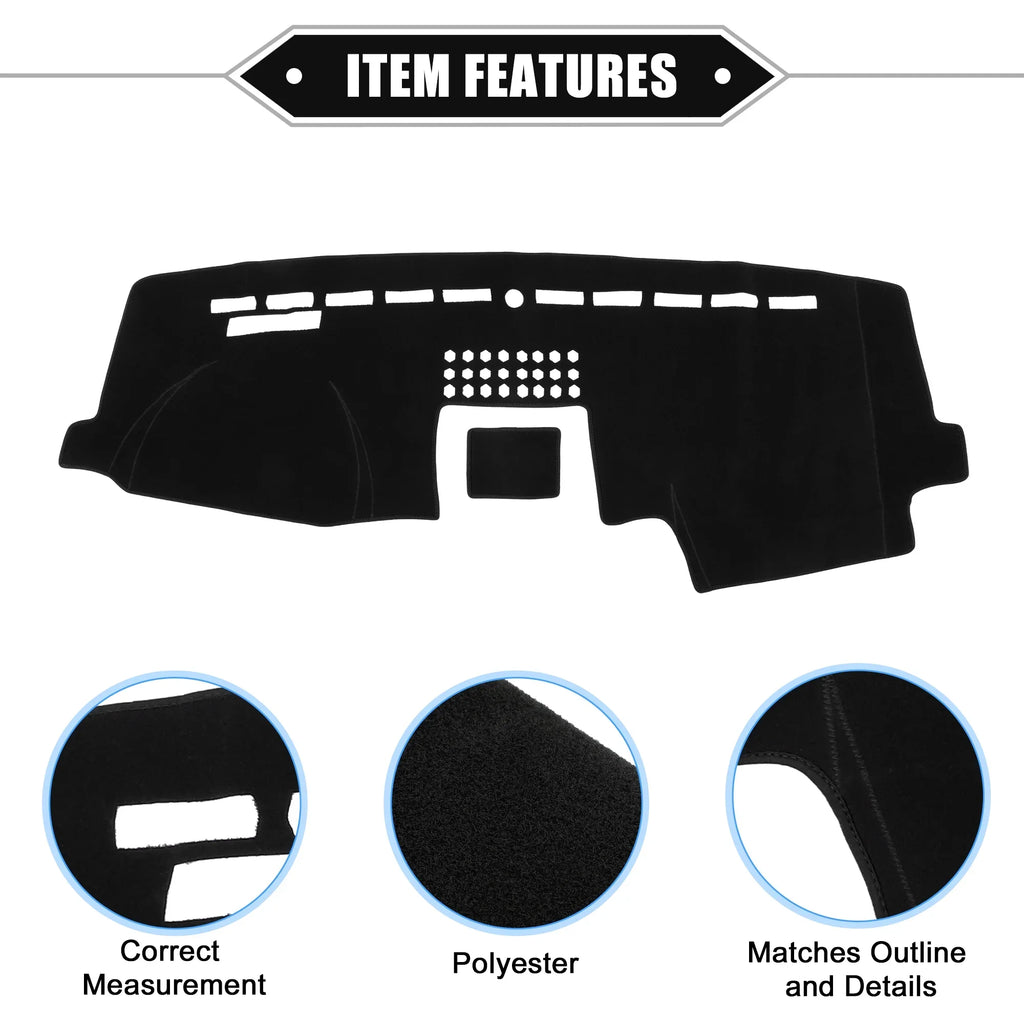 Unique Bargains Car Center Console Dashboard Cover Mat Compatible for Ford F150 2015-2020 Protective Polyester
