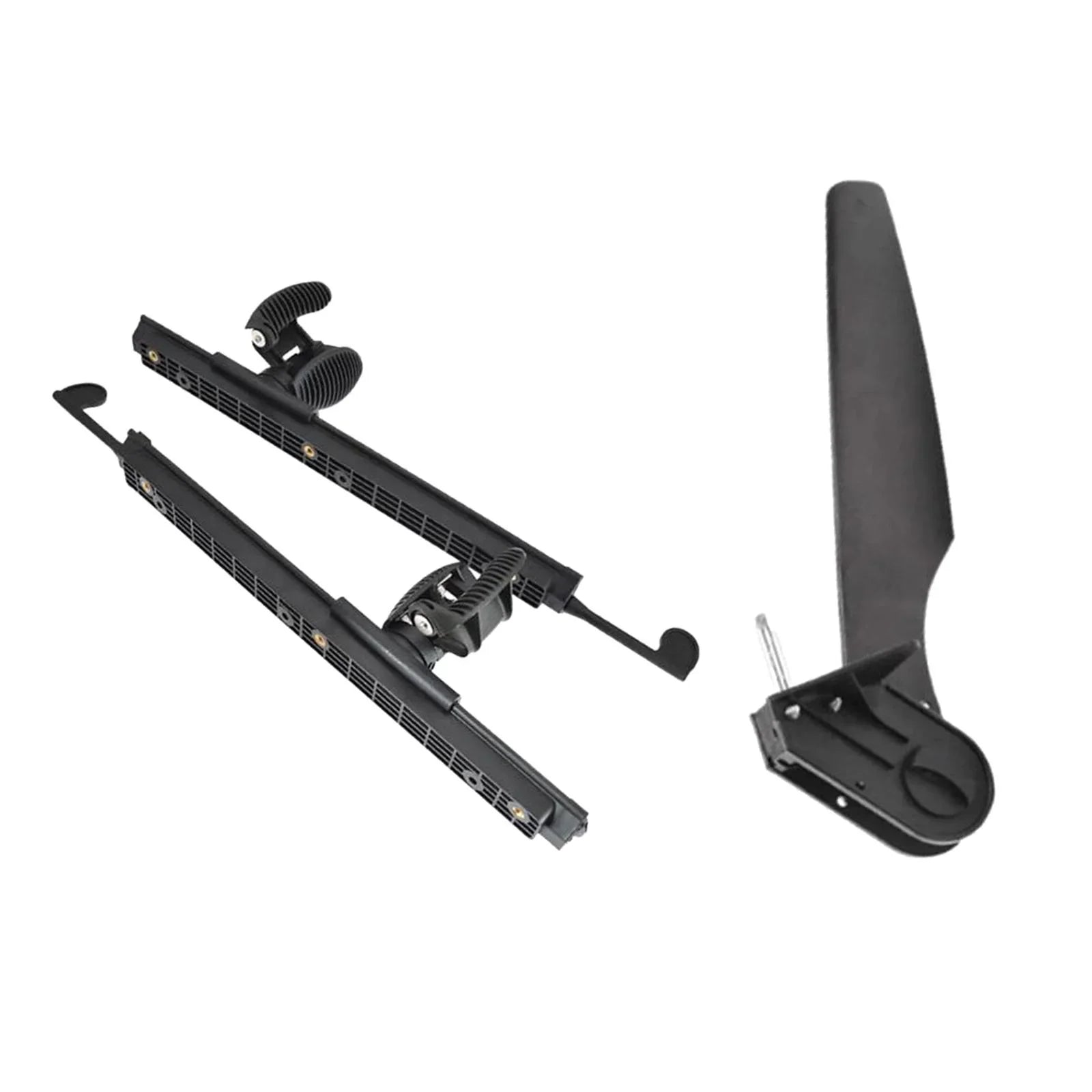AMLESO Kayak Rudder Kayak Foot Pegs Boat Tail Watercraft Rudder with Foot Brace Pedals for Fishing Boat Canoeing Marine Accessories