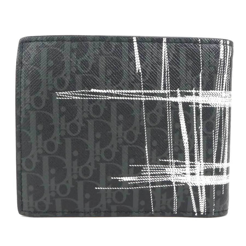 Pre-Owned Dior Homme DIOR HOMME folio wallet leather black model men (Good)