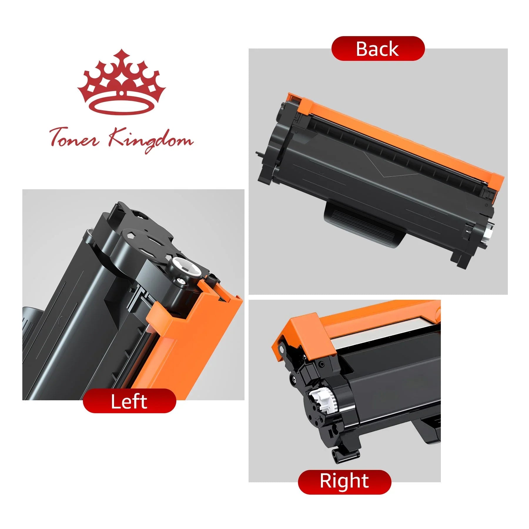 [4x Toner + 2x Drum]Compatible Toner&Drum Cartridge Replacement TN-850 DR-820 | Use with MFC-L5900DW HL-L6200DW HL-L6200DWT MFC-L5900DW MFC-L5800DW DCP-L5500DN Printers, black, Sold by Toner Kingdom