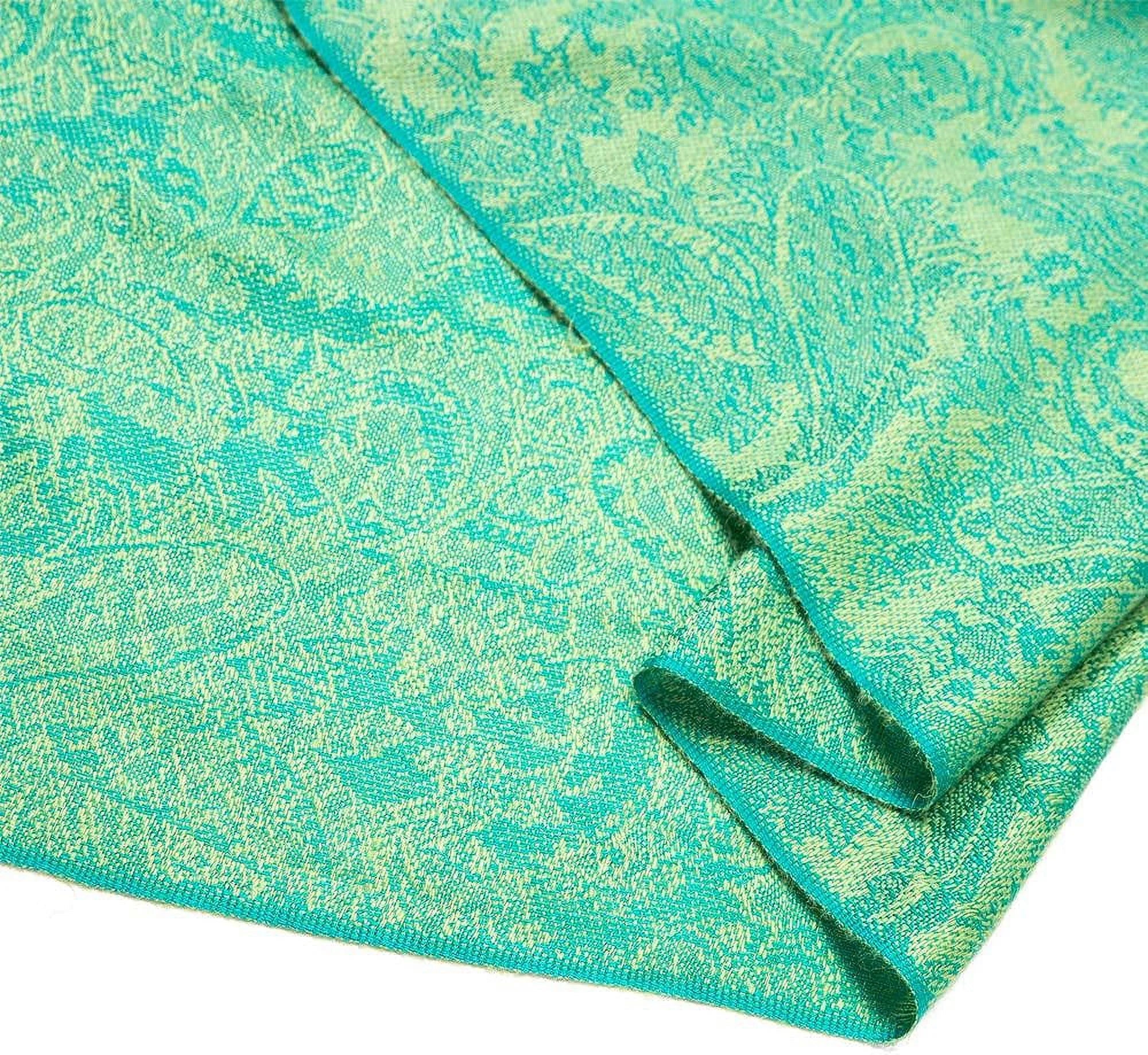 Becolored Paisley Pashmina Silk Scarf Shawl Jacquard Cashmere Wrap Stole Two Tones Reversible