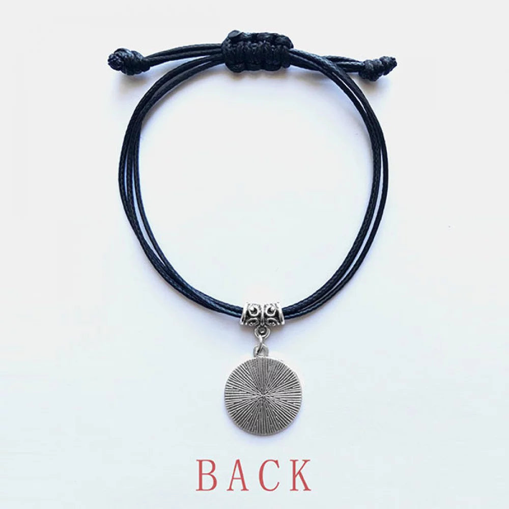 Famous Poetry Quote Seize It Live It Bracelet Leather Rope Wristband Black Jewelry