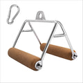 Ymam.Light V Row Double D Handles, Tight Grip Row Handle, Pulldown Handle Attachment Natural Cork Handles Non-Slip For Home Gym Cable Machine