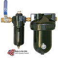 Economy Stage Air 1 qt. Desiccant Dryer, Zinc & Aluminum Bowl, 0.5 in. NPT, 200 PSI - Black