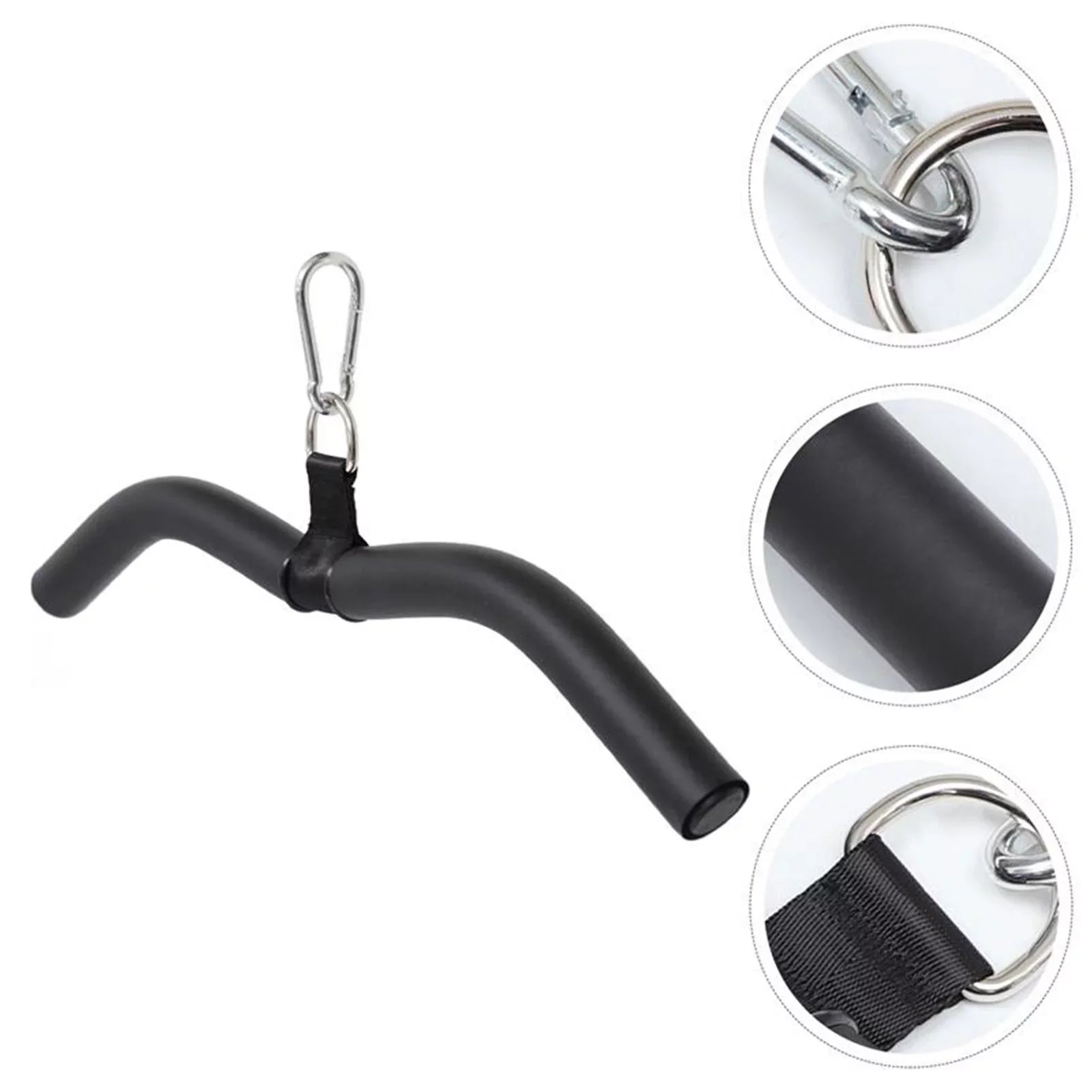 LAT Bar Cable Machine Attachment for Gym, Tricep Press Down LAT Pulldown Accessories, Weight Machine Accessories, Pulldown Cable Attachment Equipment