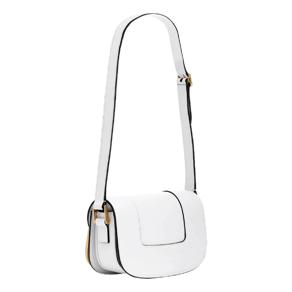 New Valentino Garavani Supervee Ivory Leather Crossbody Bag Small