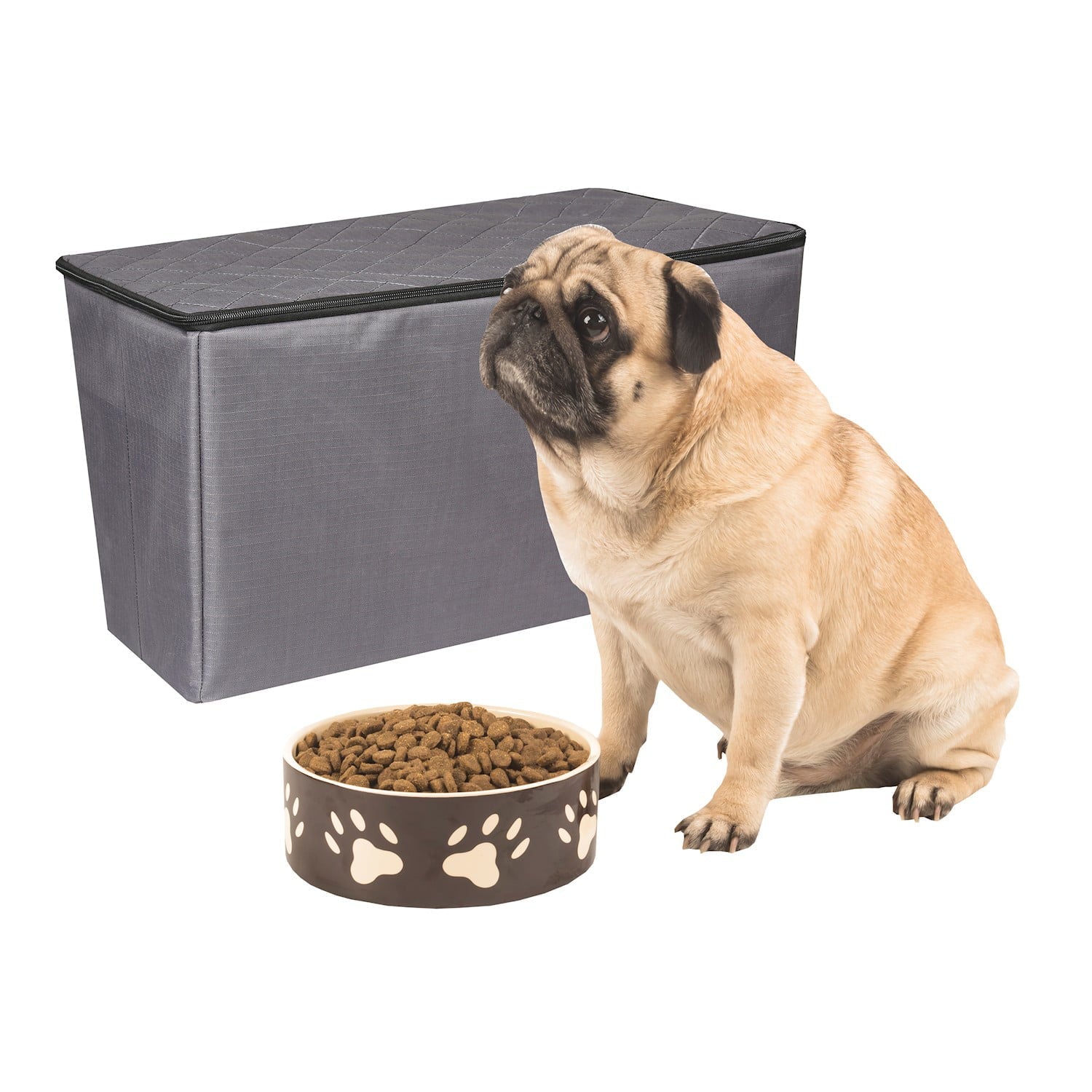 MSR IMPORTS Back Seat Extender for Dogs with Storage Dog Bridge - Gray