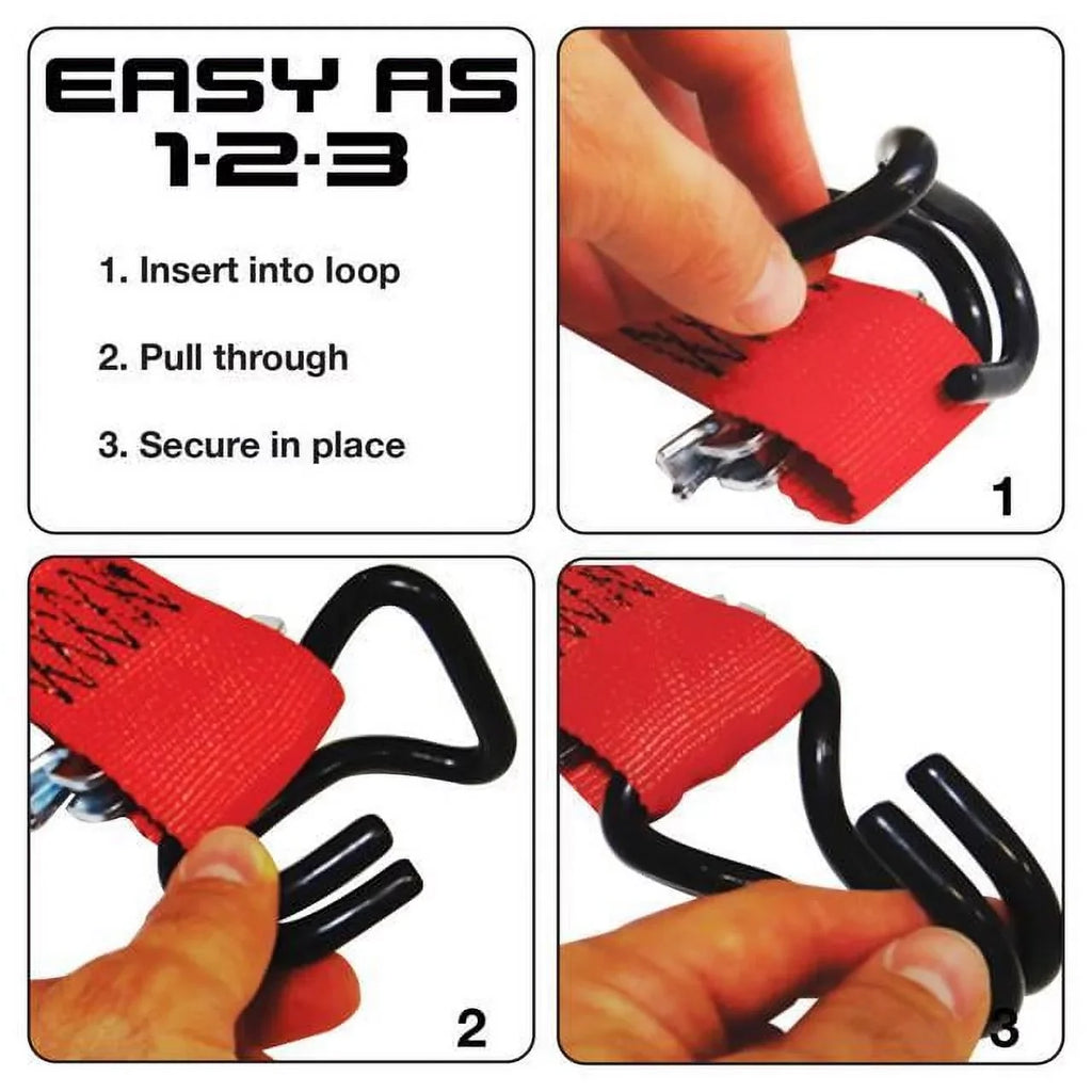 Snap-Loc E-Strap System Bonus Pack Plus with 2 x 16 in. Ratchet for Trucks & Trailers