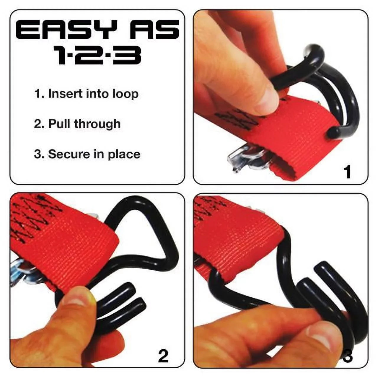 Snap-Loc E-Strap System Bonus Pack Plus with 2 x 16 in. Ratchet for Trucks & Trailers