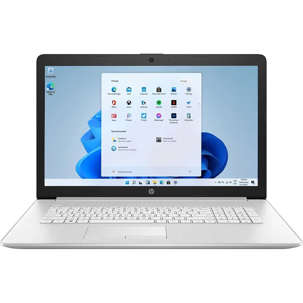 Restored  17" FHD, i3-1115, 8GB RAM, 256 GB SSD, Silver, Windows 11, 17-by4022wm (Refurbished)