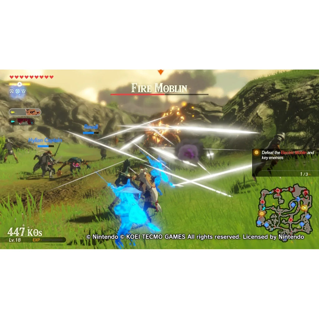 Hyrule Warriors: Age of Calamity with 12 Game Caddy for Nintendo Switch
