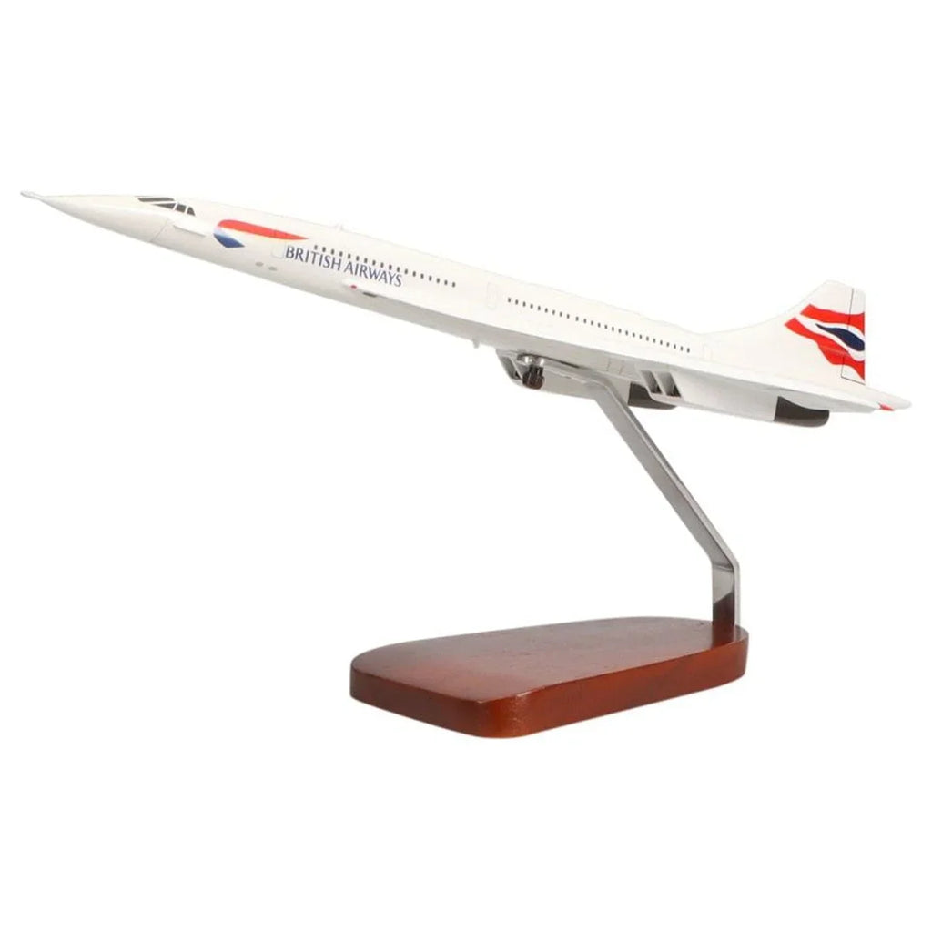 Aerospatiale/BAC Concorde British Airways Large Mahogany Model