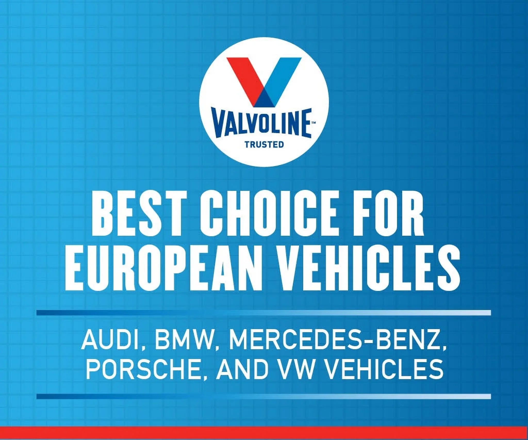 Valvoline European Vehicle Full Synthetic 0W-40 Motor Oil 5 QT