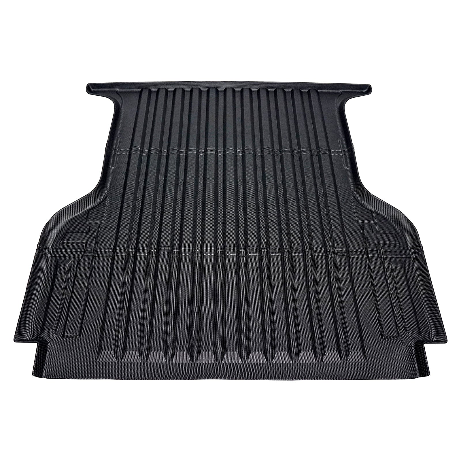 Ikon Motorsports Truck Bed Mat Compatible With 2019-2024 Ford Ranger Super Crew Cab 5Ft Short Bed, Black Rear Storage Floor Liner TPE Cargo Guard All Weather 3D Heavy Duty Trunk Flooring Protector