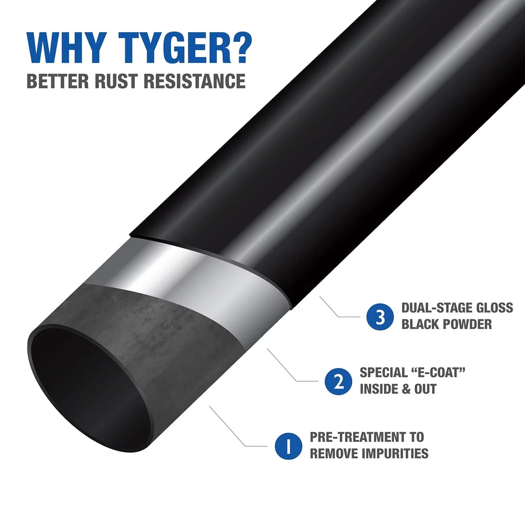 Tyger Auto TG-HC2J003B Hitch & Cover Kit Compatible with 2018-2024 Jeep Wrangler JL/JLU (Include 20-24 diesel engine; 21-24 4xe) Factory Style 2 inch Rear Receiver Hitch Tow Towing Trailer Hitch