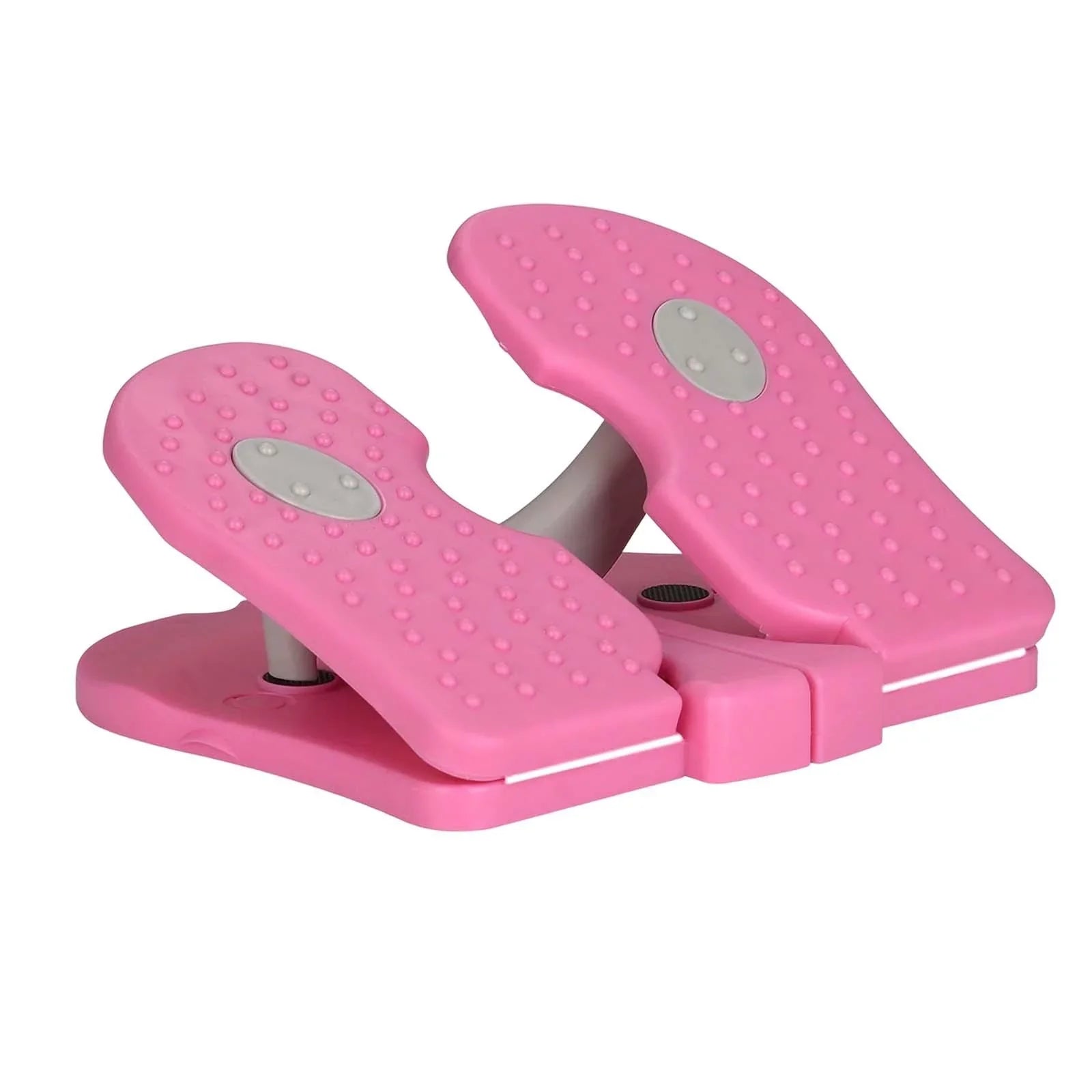 2pcs Folding Stepper, Fitness Stepper, Office Living Room Home Bedroom under Tabletop Climber Training Workouts Foot Machine Pink and Blue