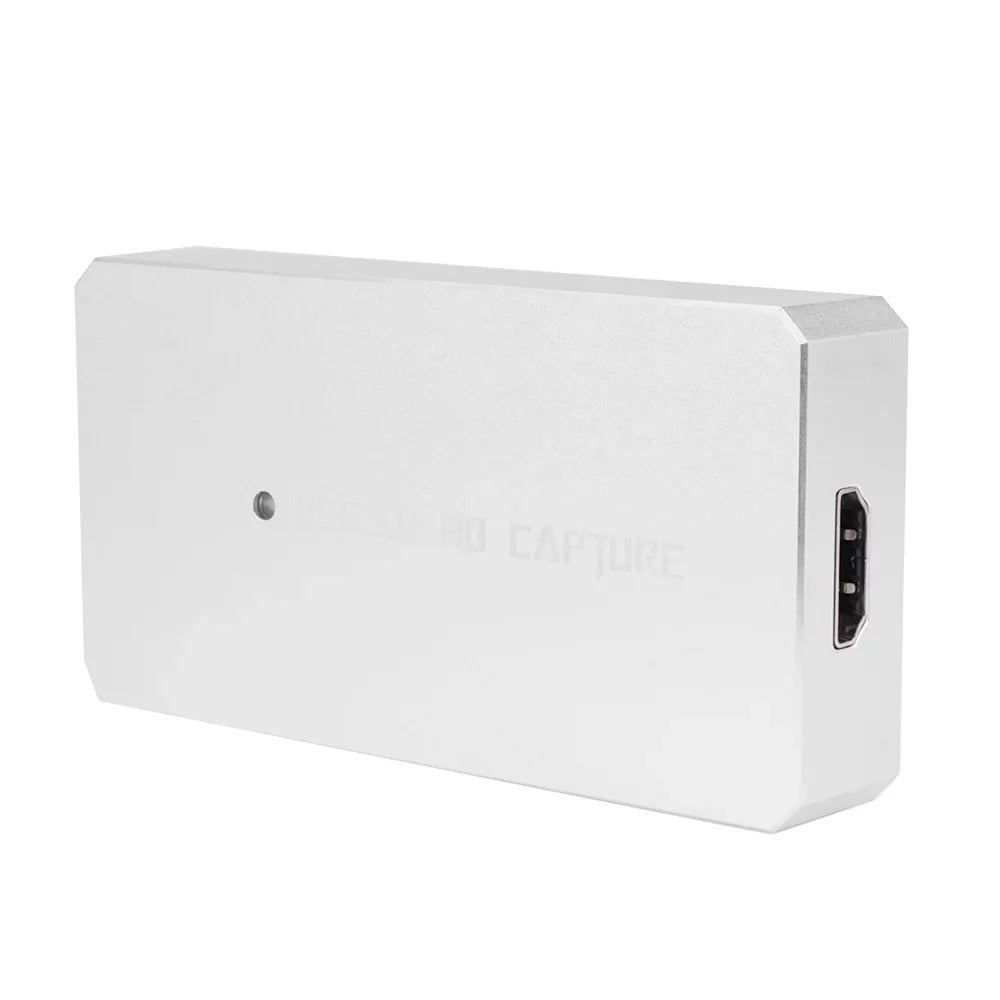 ezcap287P USB 3.0 Capture Card Video Game Recorder 1080P Live Streaming Converter Plug and Play for XBOX One PS3  WII U Silver