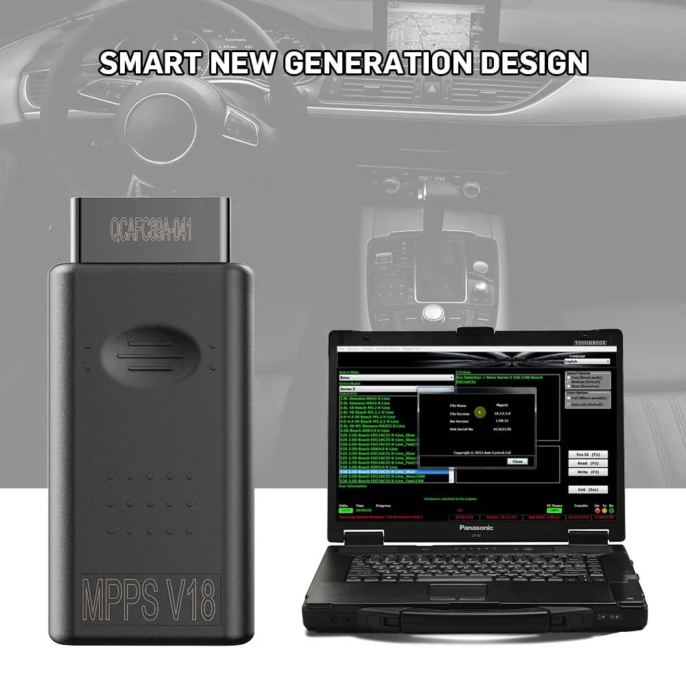 lopituwe MPPS V18 ECU Flashing Chip Tuning Remapping Tool EEprom MPPS ECU remapping Read/Write Auto Detect Car Diagnostic Tool