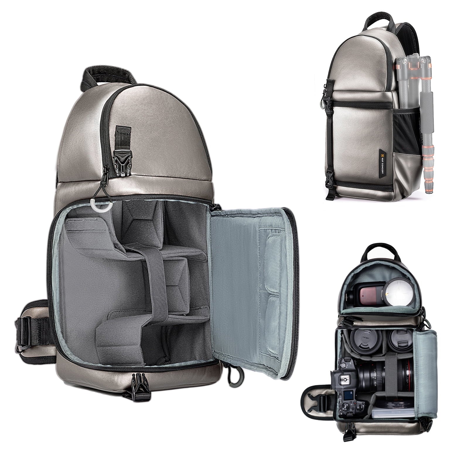 K&F CONCEPT Single Shoulder Bag,F Camera Camera K F Camera Case Waterproof With Dslr/slr/mirrorless Camera Case With Removable Dividers Waterproof With Removable Camera Camera Dslr/slr/mirrorless
