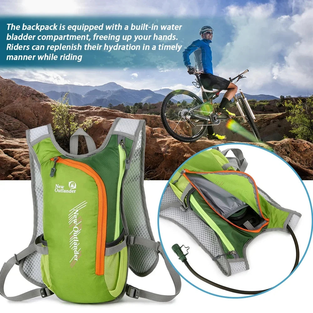 New Outlander Breathable Hydration Backpack for Hiking, Running, and Cycling