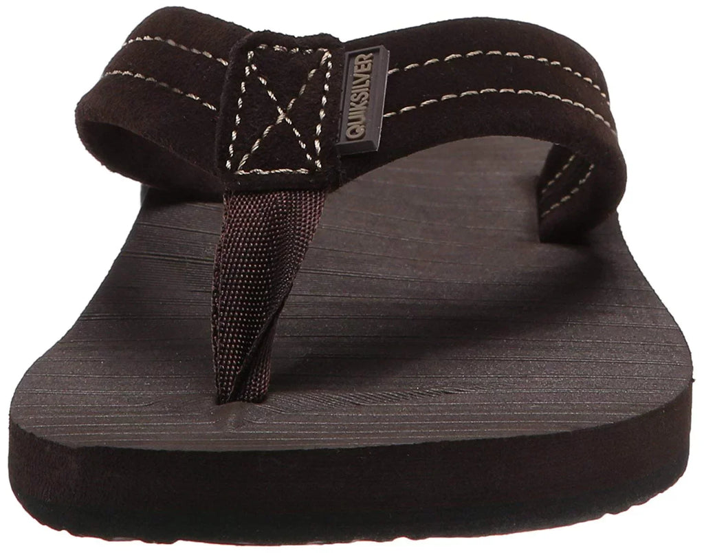 Quiksilver Men's Carver Suede 3-Point Flip-Flop