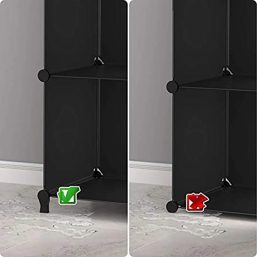 HOMIDEC 6-Cube Storage Organizer, Closet Organizer Storage Cabinet Shelf Bookcase Bookshelf,Storage Cubes Organizer Cabinet for Kids,Closet, Bedroom,Bathroom