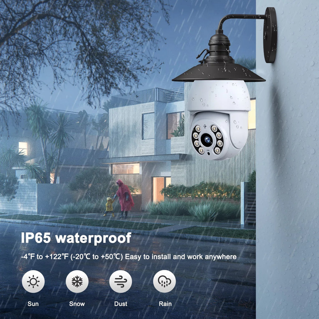 Toguard 2 Packs SC30 2K/4MP WiFi Light Bulb Security Camera Outdoor Indoor PTZ Wireless Dome Surveillance Camera