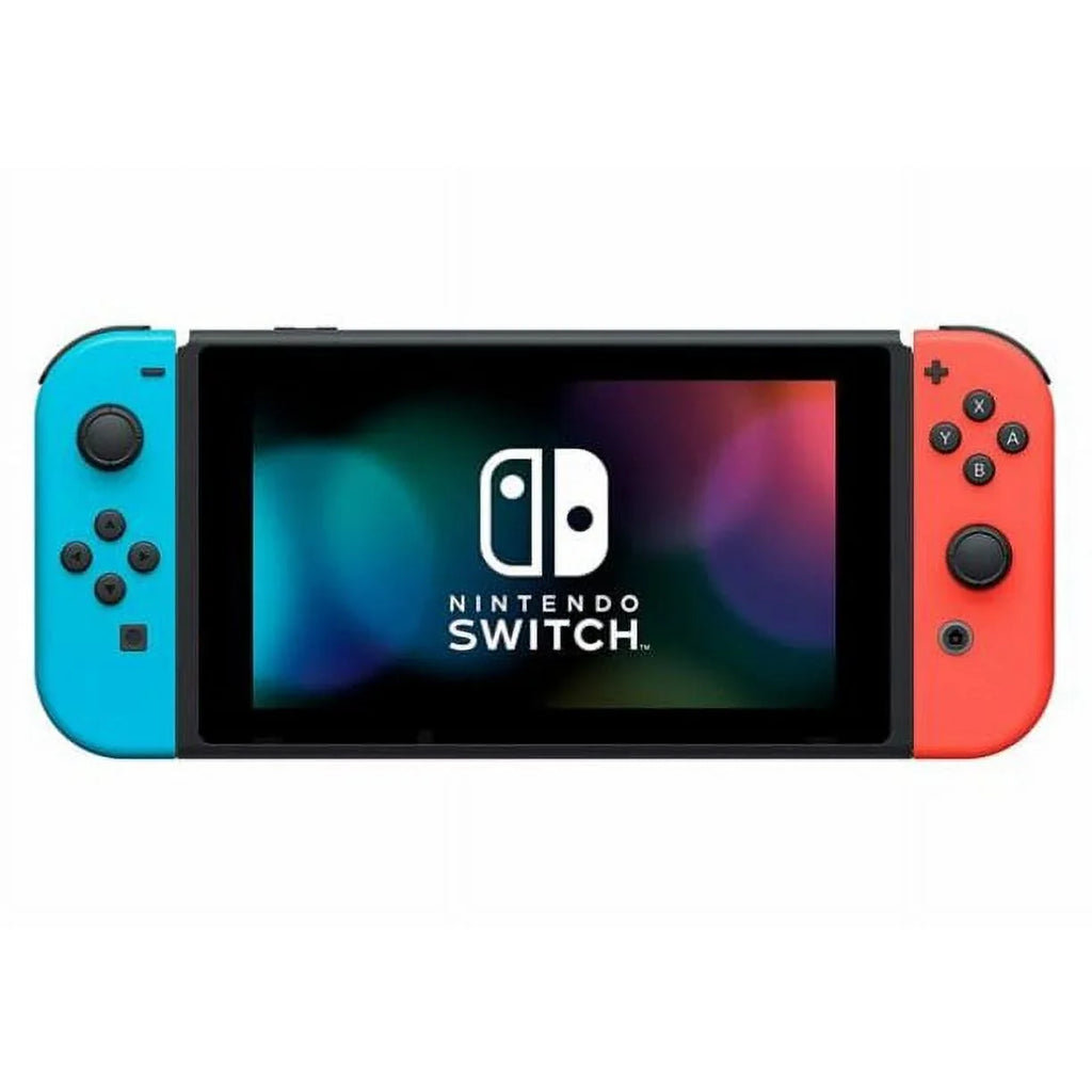 Restored Nintendo Switch 32GB Console Neon Red & Neon Blue Joy-Con HADSKABAA (Refurbished)