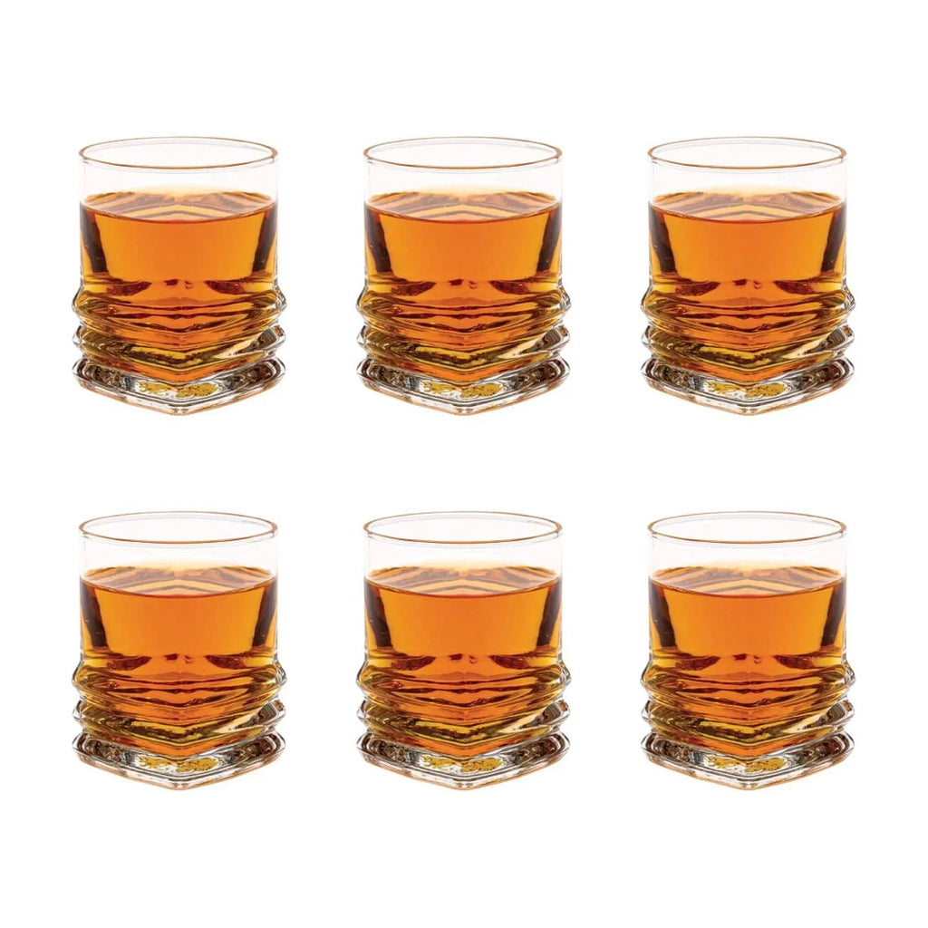 Vikko 1.9 Ounce Shot Glasses, Set of 6 Small Liquor and Spirit Glasses, Durable Tequila Bar Glasses For Alcohol and Espresso Shots, 6 Piece Mini Shooter Glass Set (Chile)