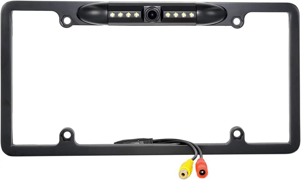 Backup Camera Rearview License PLatitudee Frame for ALPINE X308U Black