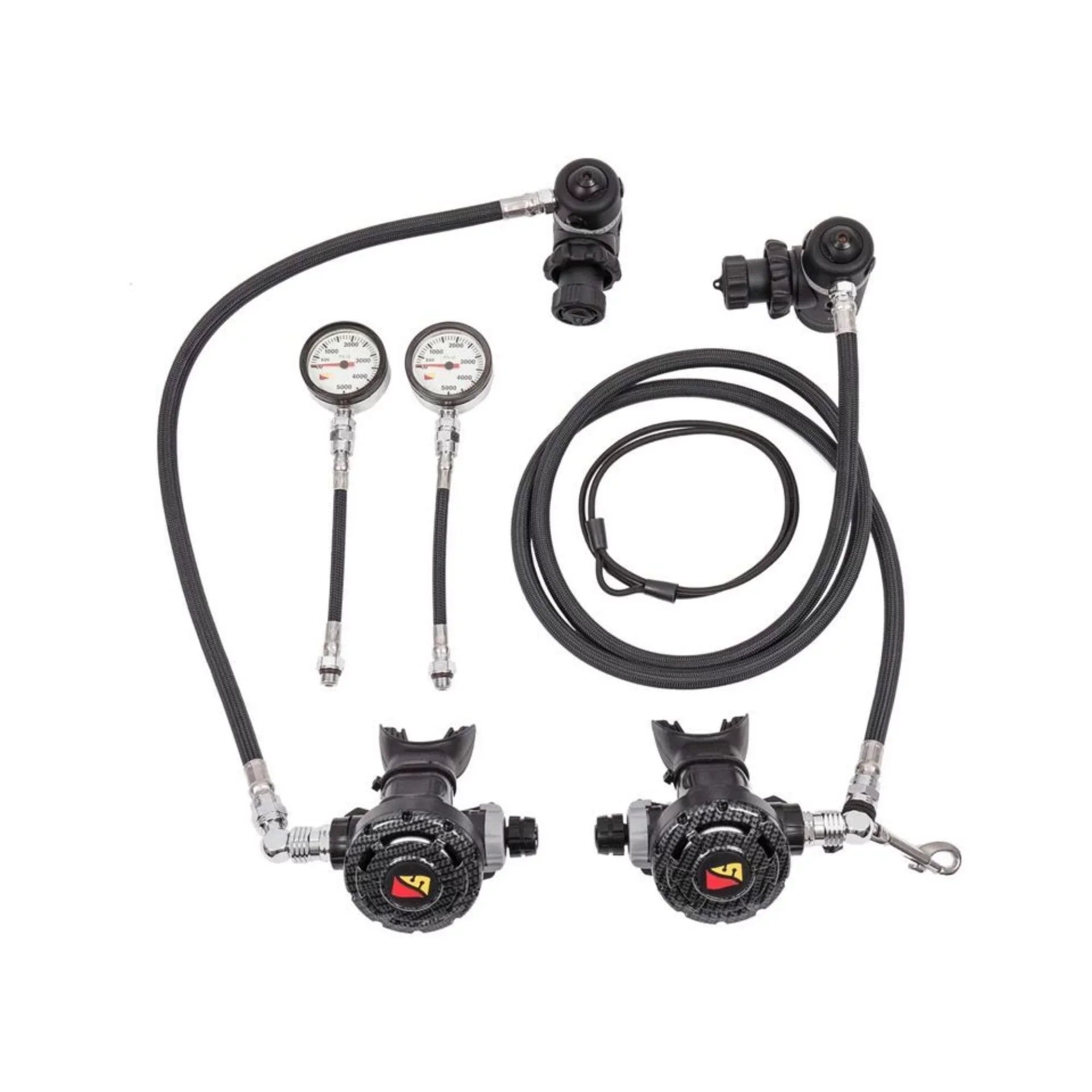 Dive Rite Sidemount Set 7' Right 22" Right with BAR SPG ReguLatitudeor