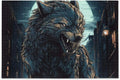 500 PCS Big Wolf Moon Night Jigsaw Puzzle, Paper Wood Composite Material Zigsaw with Storage Bag, Puzzle for Adults, Fun Challenging Brain Exercise Family Game Gift for Kids Friends Parents