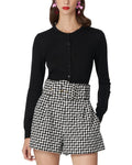 Carolina Herrera womens  Crewneck Silk-Blend Cardigan, XL