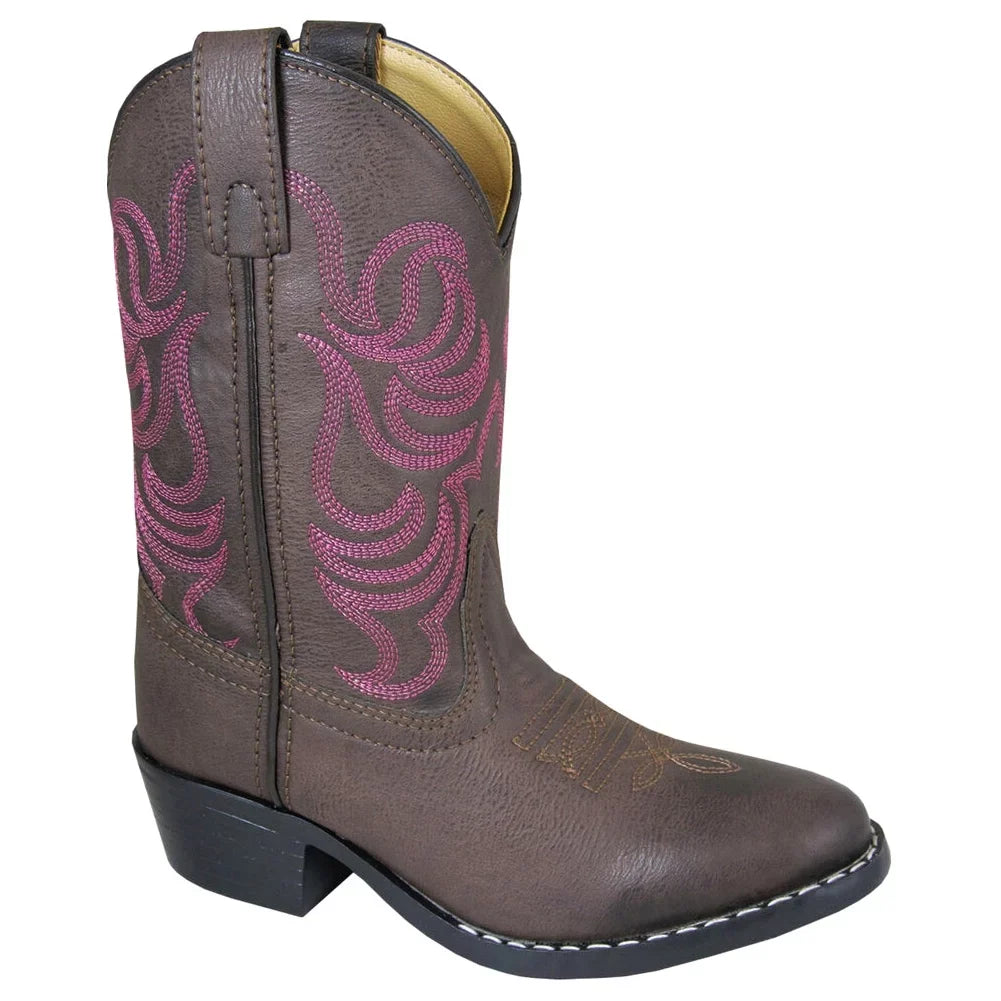 SMOKY MOUNTAIN BOOTS     Kids Monterey Western Boots, Color: Brown, Size: 10.5, Width: R (1624C-10.5R)