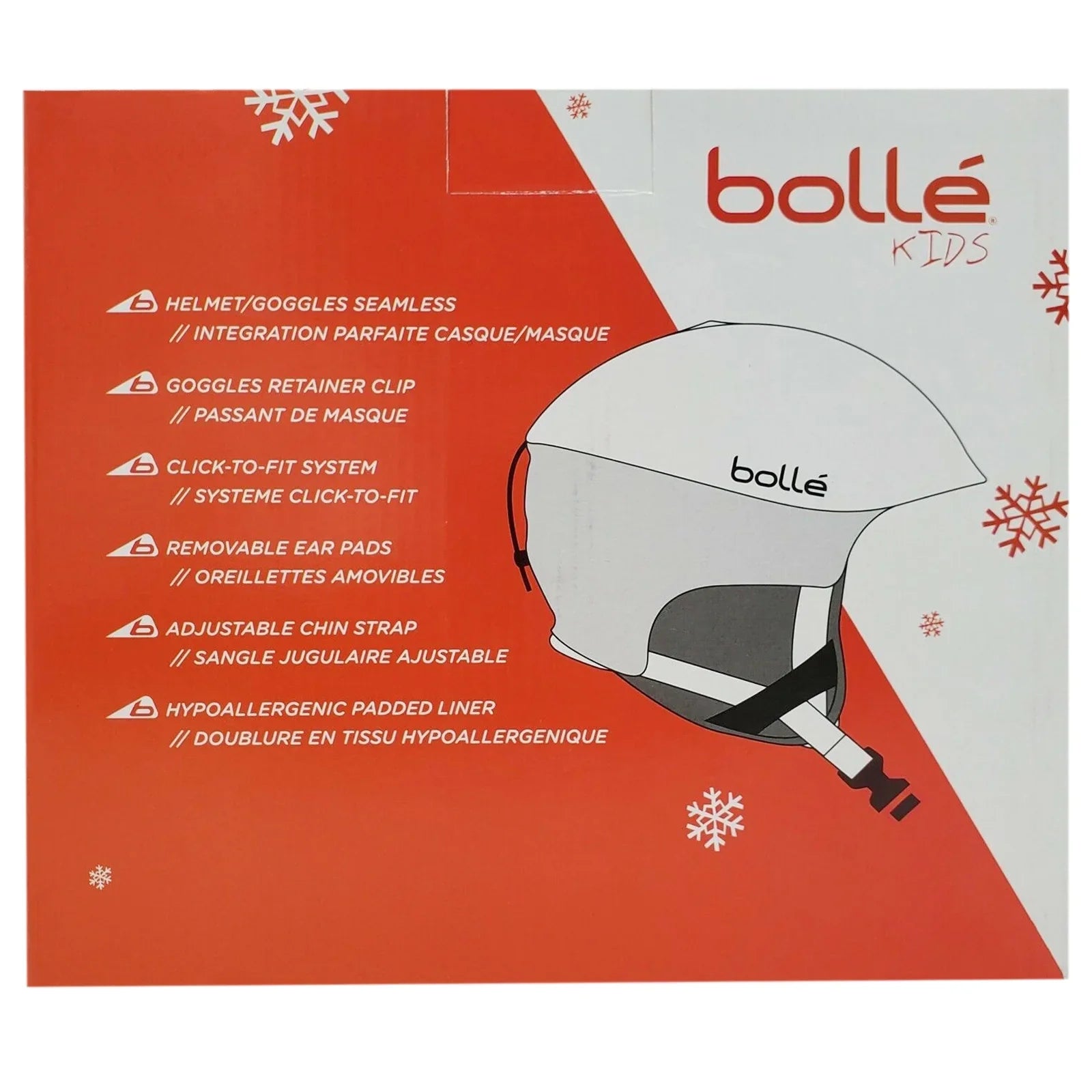 Bolle B-Rent Jr Children's Ski Sport Helmet, Shiny Red & Black