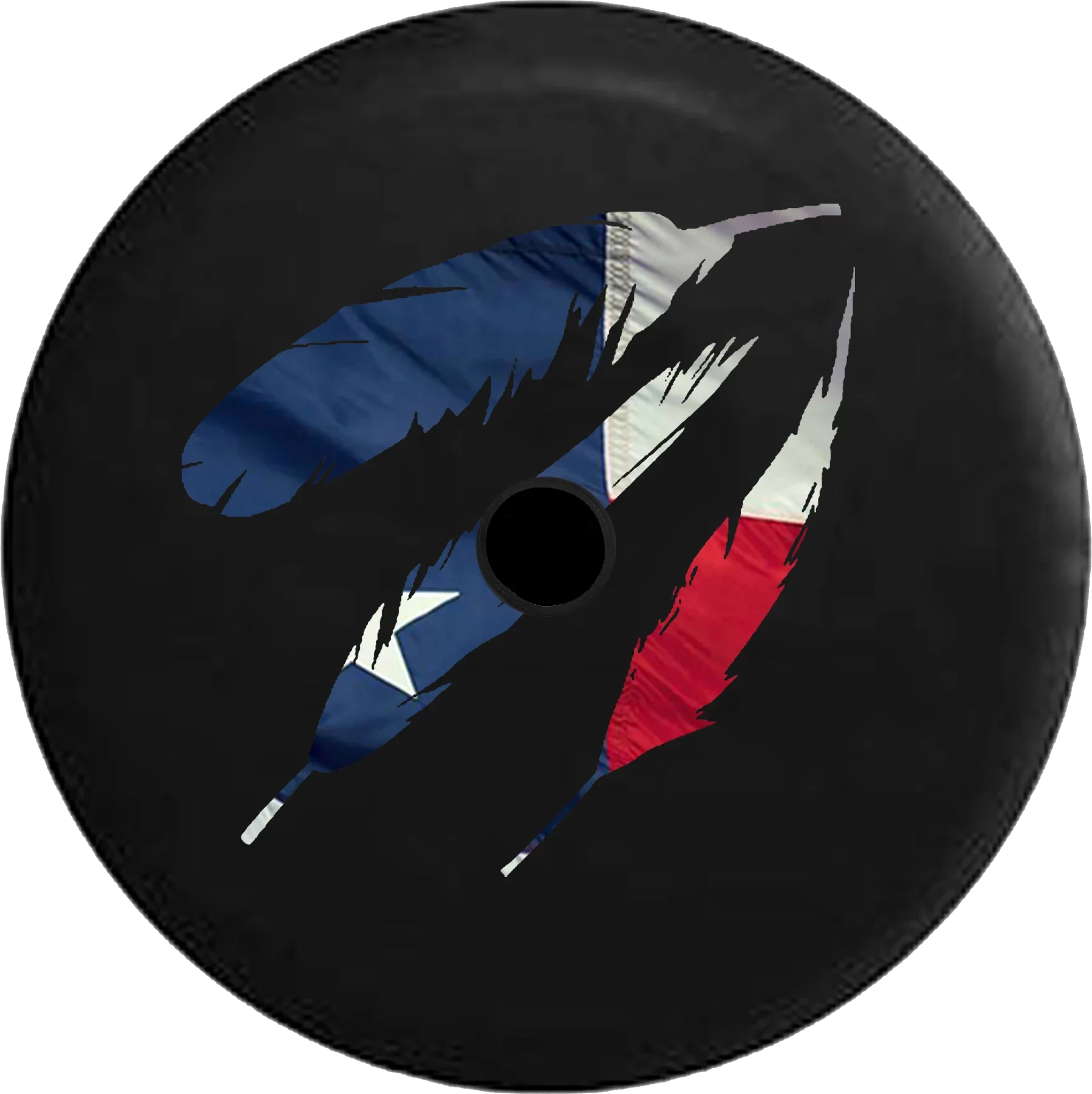2018 2019 Wrangler JL Backup Camera Native American Feathers Waving Flag Spare Tire Cover for Jeep RV 33 Inch