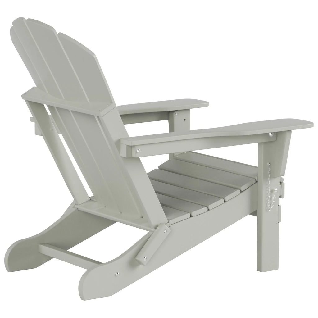 Polytrends  Laguna All Weather Poly Outdoor Patio Adirondack Chair Conversation Set - (4-Piece) Sand