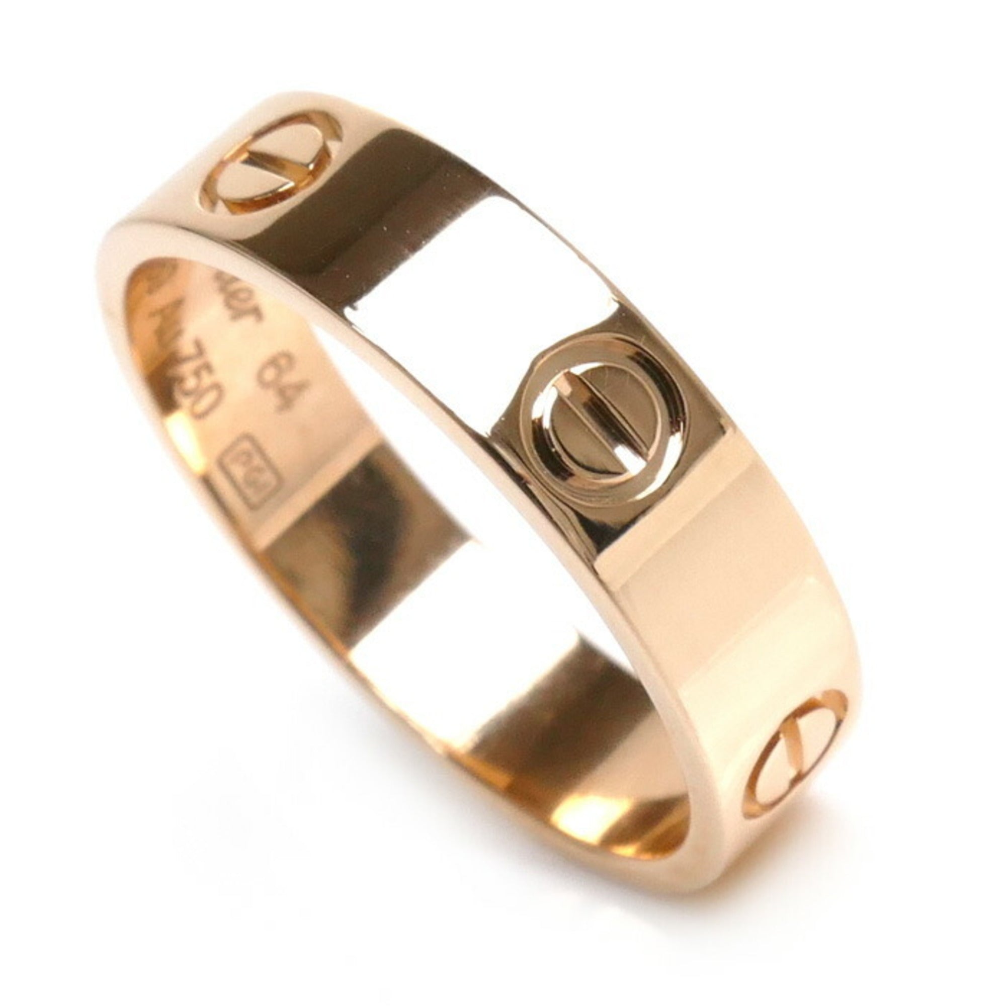 Pre-Owned CARTIER K18PG Pink Gold Love Ring B4084864 Size 23.5 64 7.0g Men's (Good)