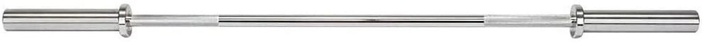 Olympic Weightlifting Barbell Bar 86" - Heavy-Duty Straight Bar for 2-inch Weight PLatitudees - 330 lb. Weight Capacity
