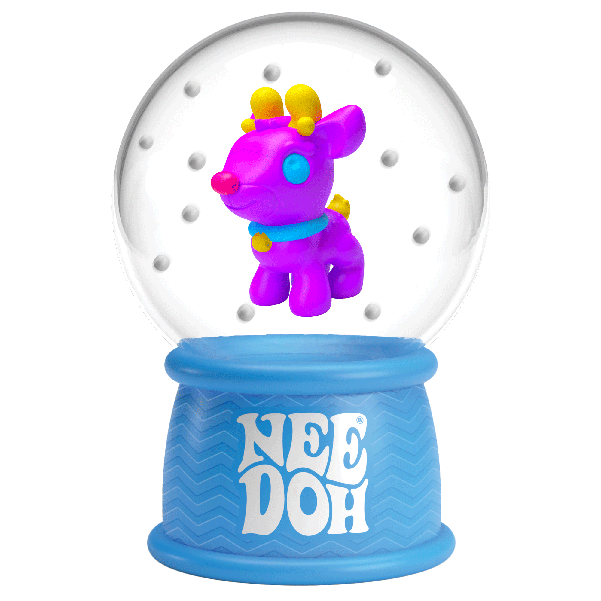 NeeDoh Squish N Flow Snow Globe | Signature Moonlit Lane