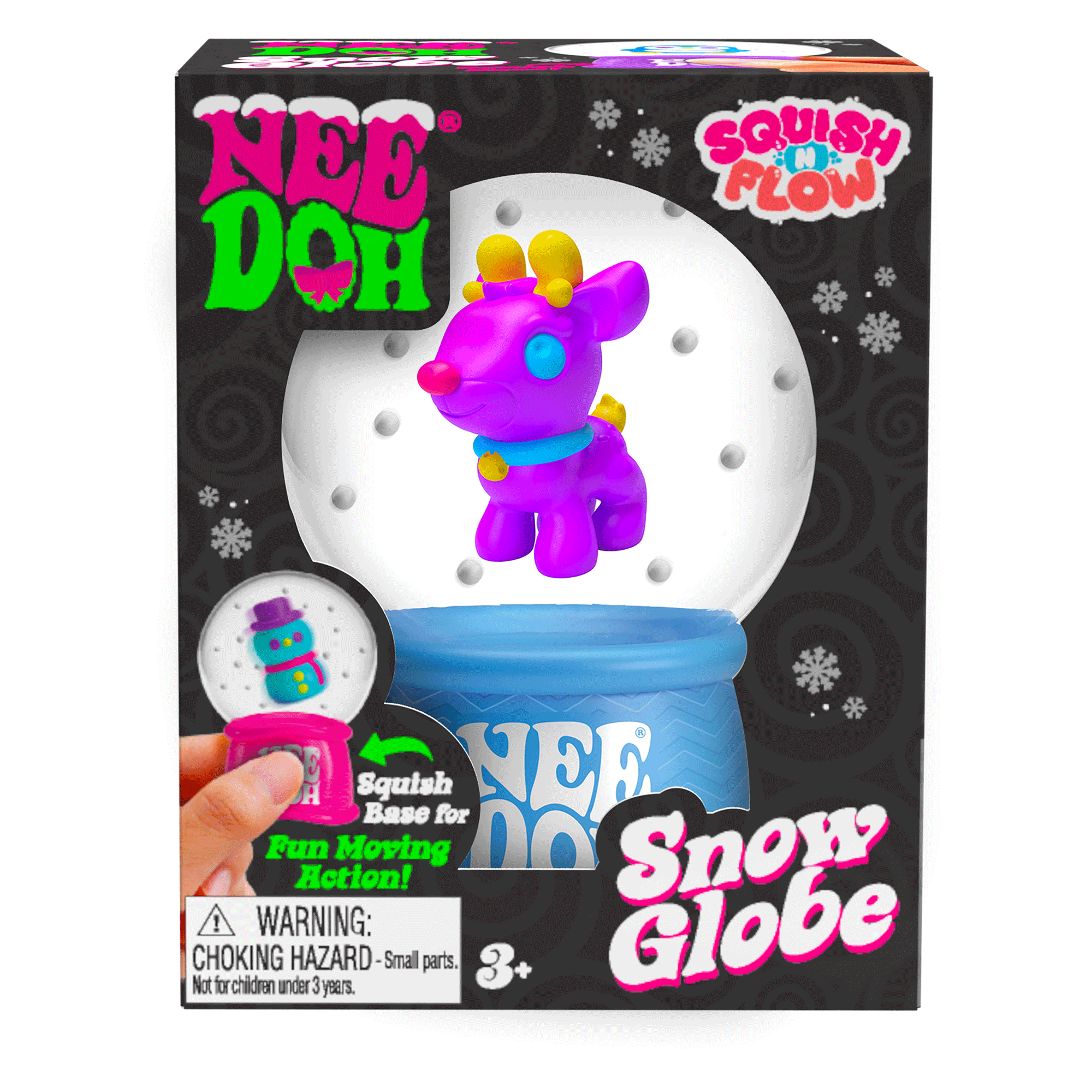 NeeDoh Squish N Flow Snow Globe | Signature Moonlit Lane